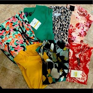 Lot of Seven New Size Small Dress Shirts, Alex Marie, Calvin Klein, Ralph Lauren